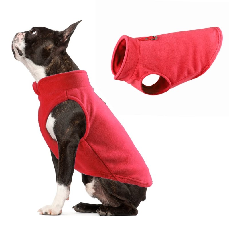 Fleece Dog Vest Soft and Warm Lightweight Jumper