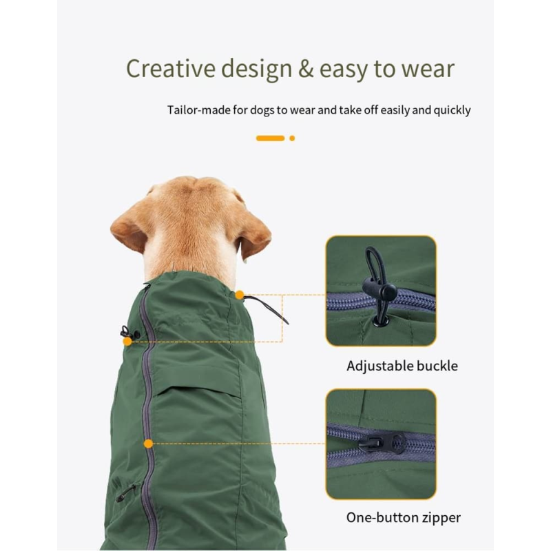 Waterproof Reflective Dog Jacket Front Legs