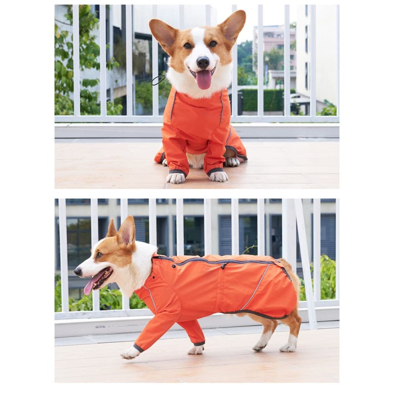 Waterproof Reflective Dog Jacket Front Legs