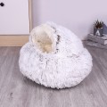 Dog Winter House Round Cushion 2 In 1