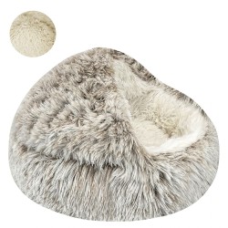 Dog Winter House Round Cushion 2 In 1