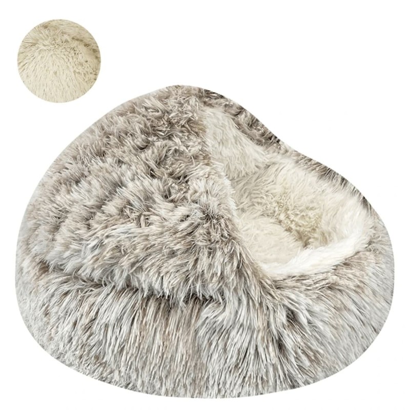 Dog Winter House Round Cushion 2 In 1
