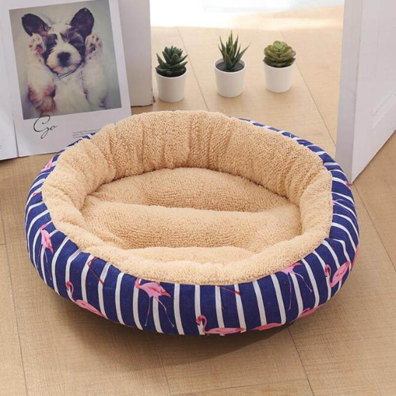 Small Dog Round Pet Beds Multicolor