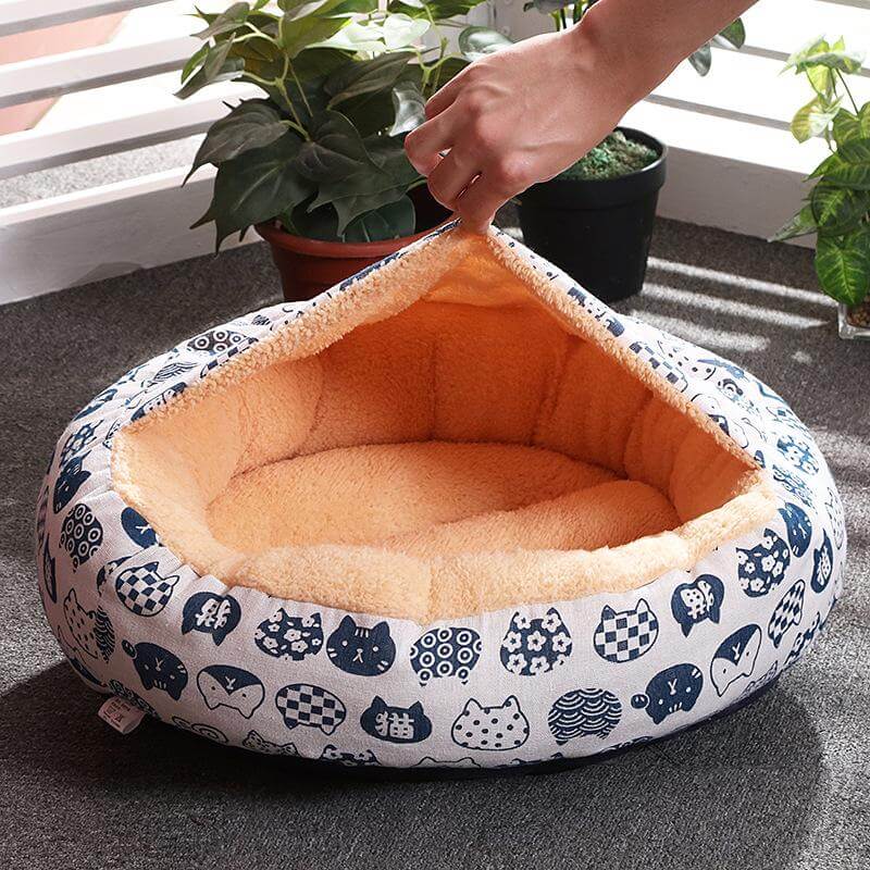 Small Dog Round Pet Beds Multicolor