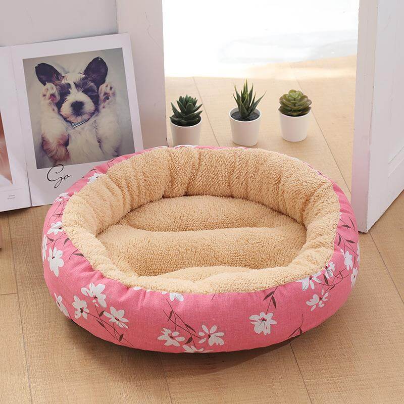 Small Dog Round Pet Beds Multicolor