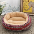 Small Dog Round Pet Beds Multicolor