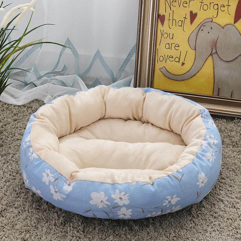 Small Dog Round Pet Beds Multicolor