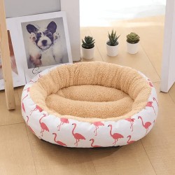 Small Dog Round Pet Beds Multicolor