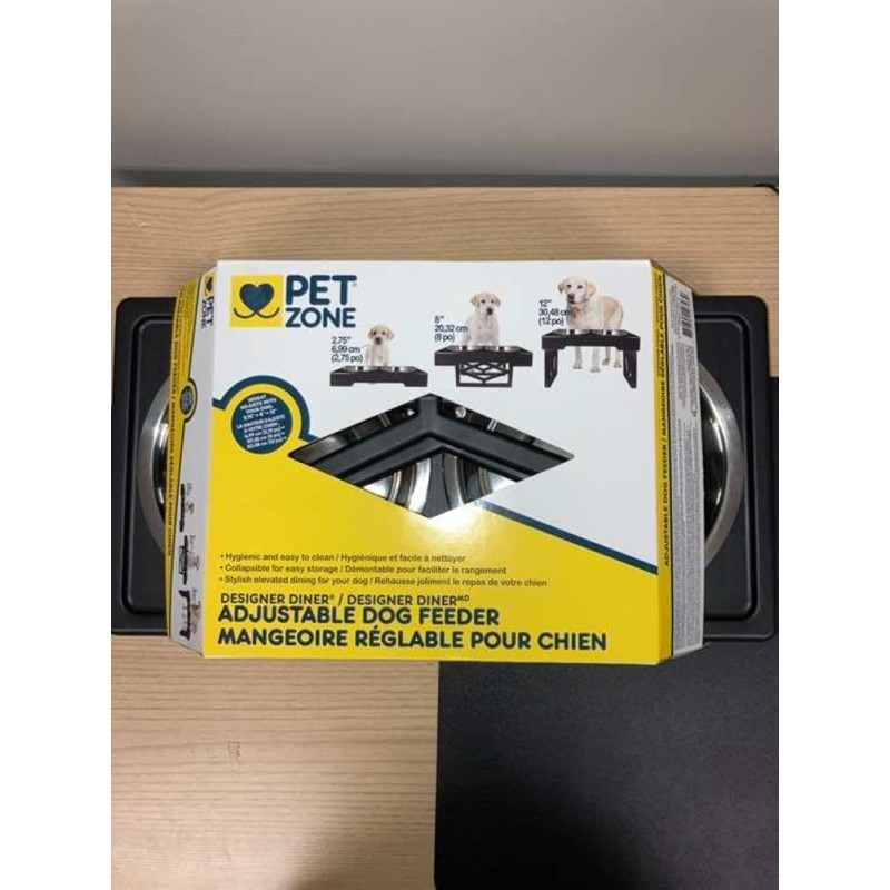 Elevated Dog Bowls Raised Steel Pawprint Feeder