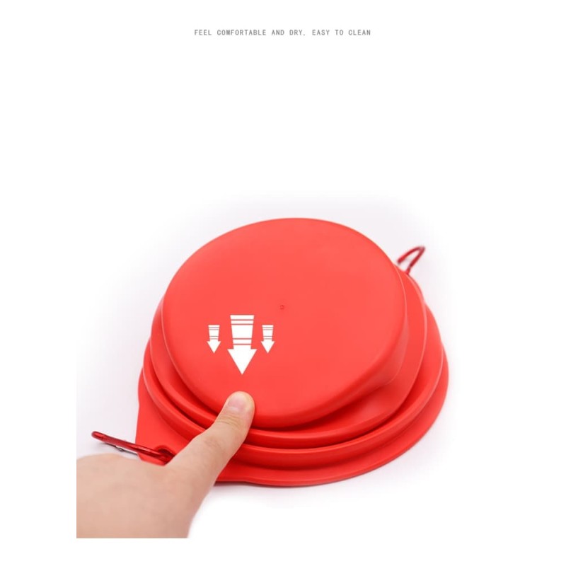Folding Silicone Portable Dog Bowl