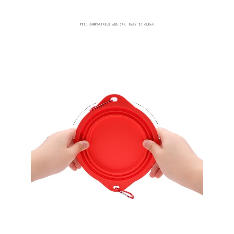 Folding Silicone Portable Dog Bowl