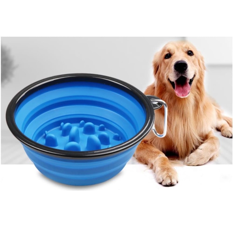 Portable Slow Eat Feeder Dog Water Bowls