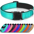 Reflective Neoprene Adjustable Padded Nylon Dog Collar