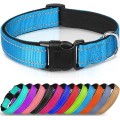 Reflective Neoprene Adjustable Padded Nylon Dog Collar