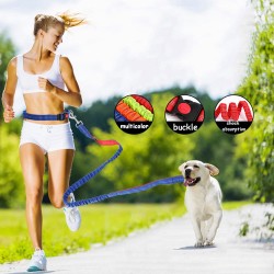 Hands-Free Dog Leash, Reflective Stitches for Training Walking