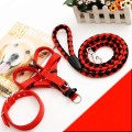 Hand-woven dog rope collar with chest straps