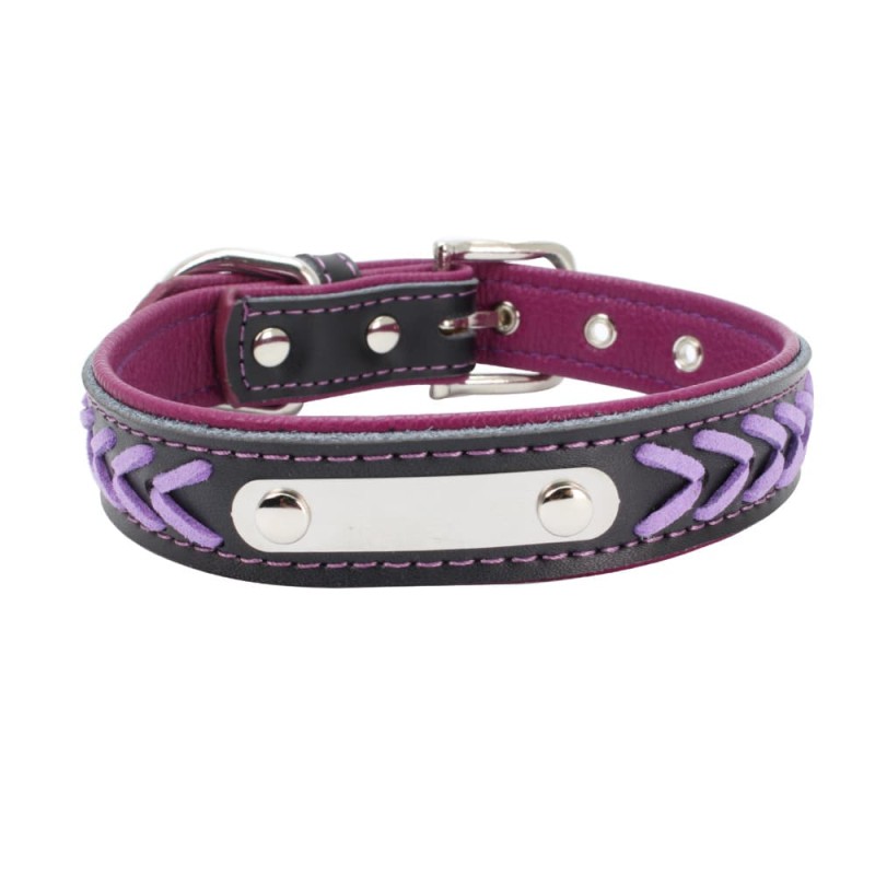 Collar for Dogs, Braided Soft Padded