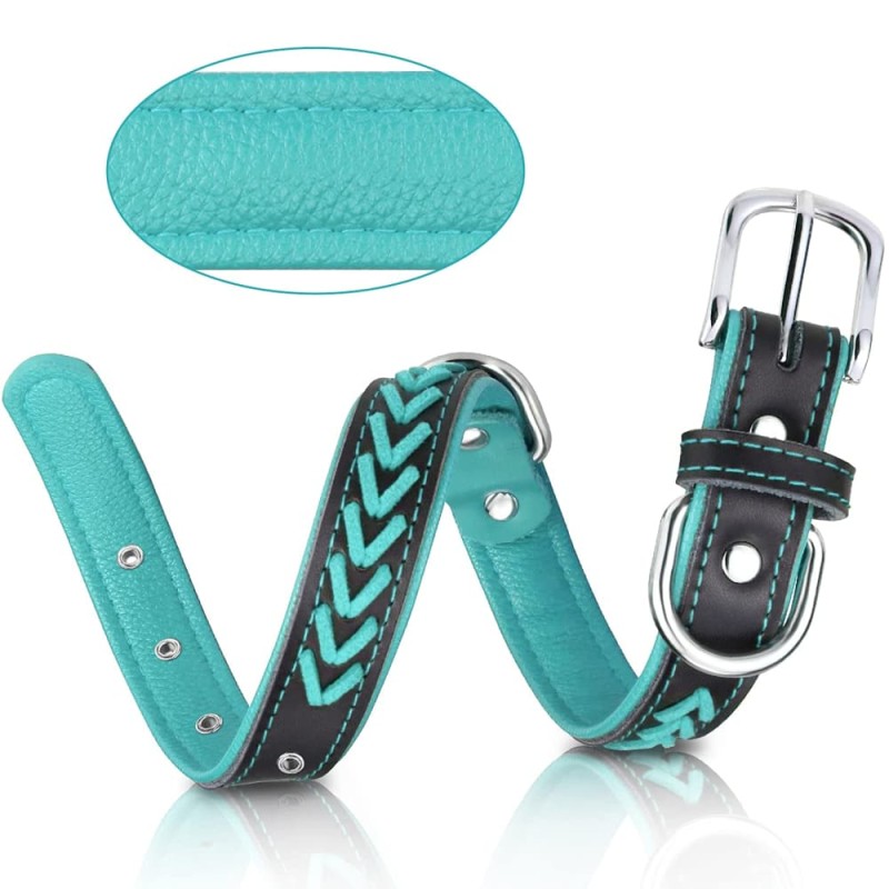 Collar for Dogs, Braided Soft Padded