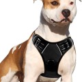 No-Pull Pet Harness with 2 Leash Clips Adjustable Soft Padded