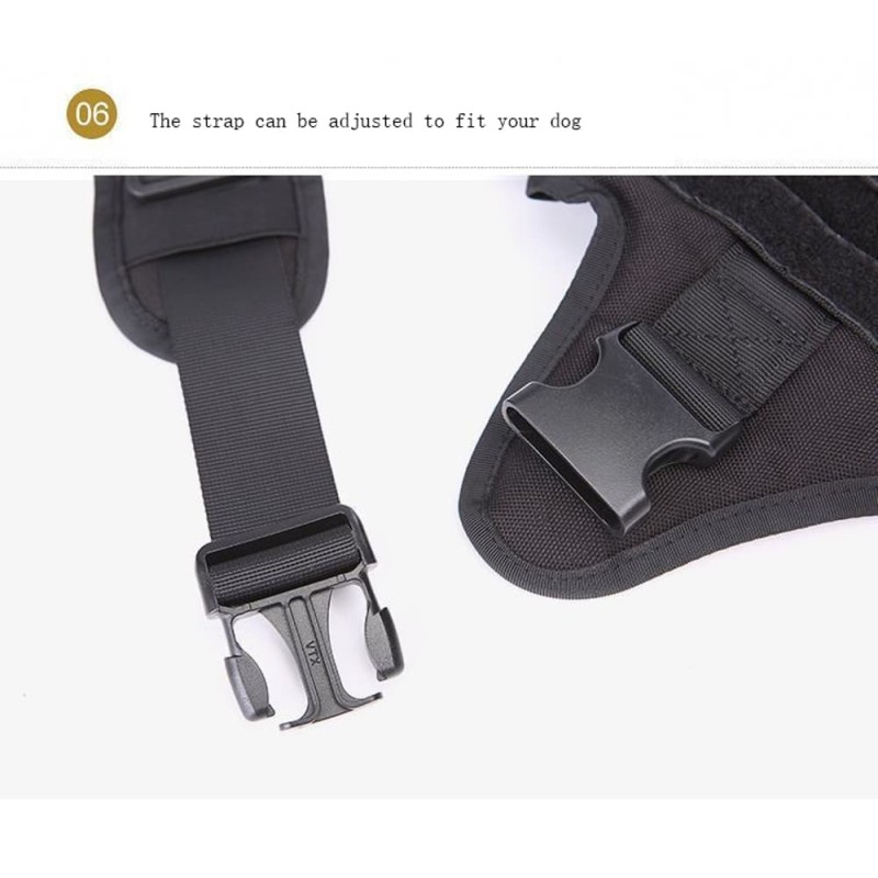 Military Large Dog Harness Pet German Schepper Training Vest