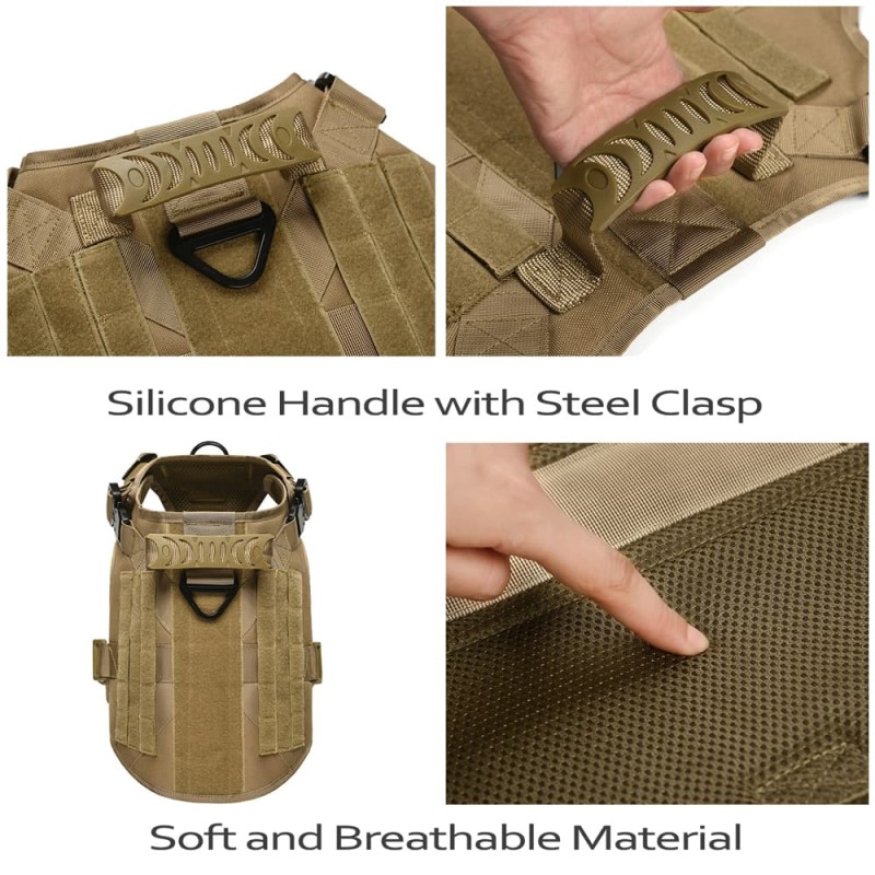 Working Military Vest with Free Bungee Leash