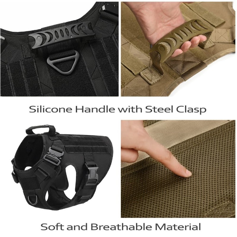 Working Military Vest with Free Bungee Leash