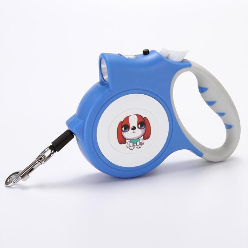 Automatic Retractable Leash With Flashlight for Dog