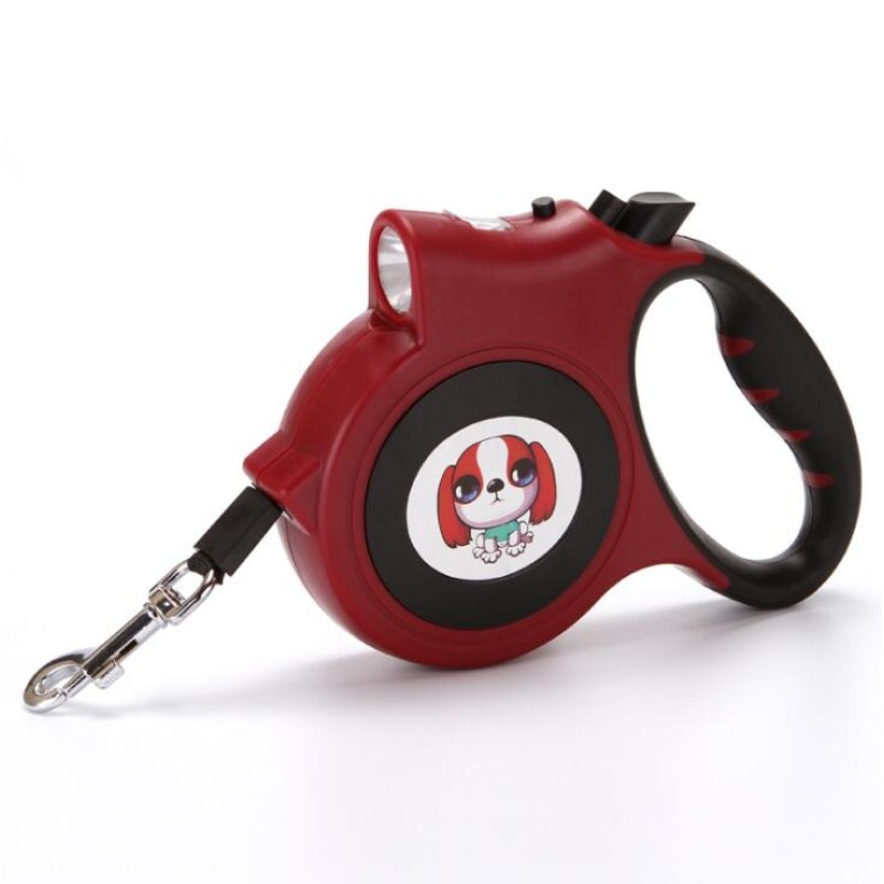 Automatic Retractable Leash With Flashlight for Dog