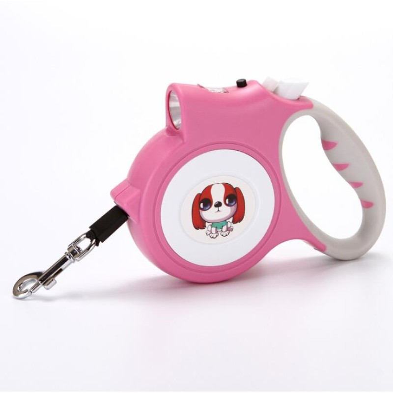 Automatic Retractable Leash With Flashlight for Dog