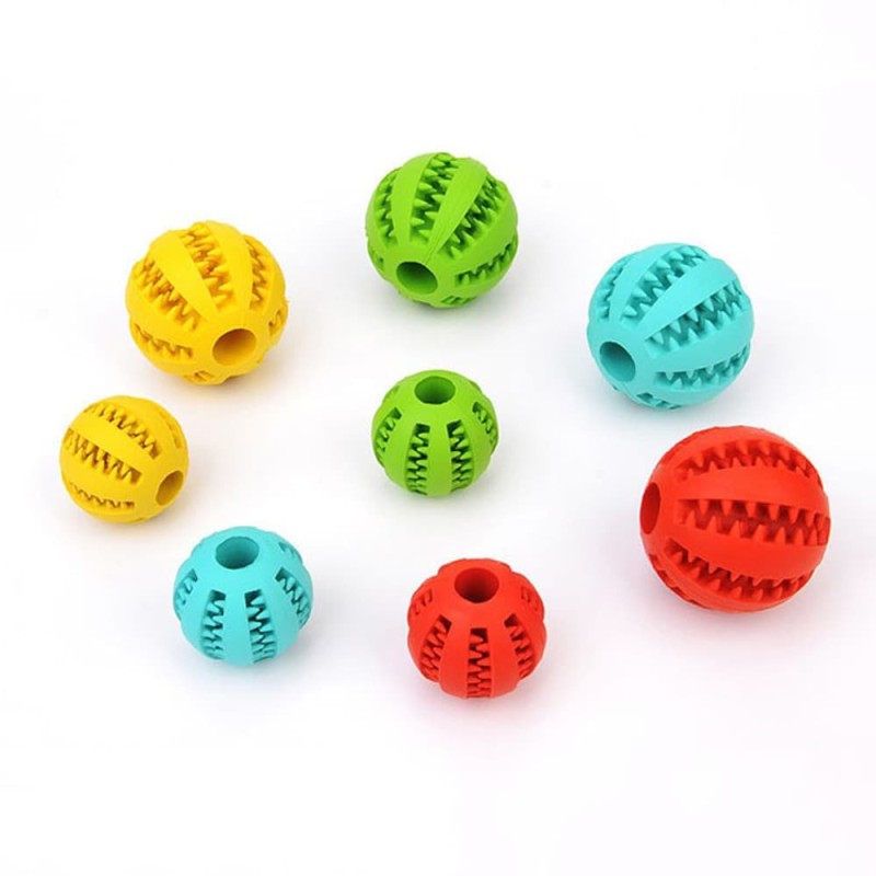 Dog Toys Extra-tough Rubber Jump Interactive Elasticity Ball Dog Chew