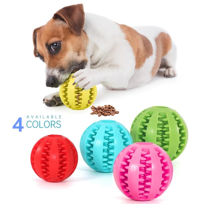 Dog Toys Extra-tough Rubber Jump Interactive Elasticity Ball Dog Chew