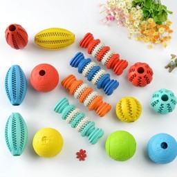 Dog Toys Extra-tough Rubber Jump Interactive Elasticity Ball Dog Chew