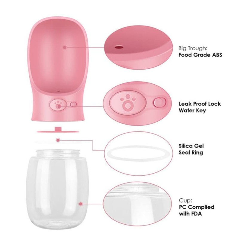 Portable Plastic Pet Water Bottle